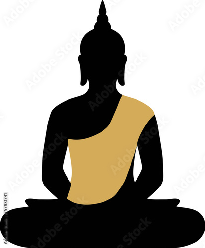 Buddha lotus meditation illustration