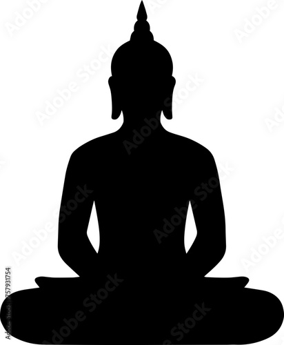 Buddha lotus meditation illustration