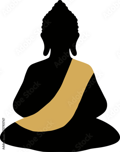 Buddha lotus meditation illustration