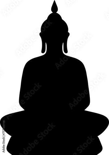 Buddha lotus meditation illustration