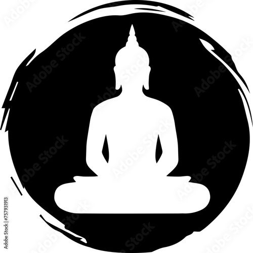 Buddha lotus meditation illustration