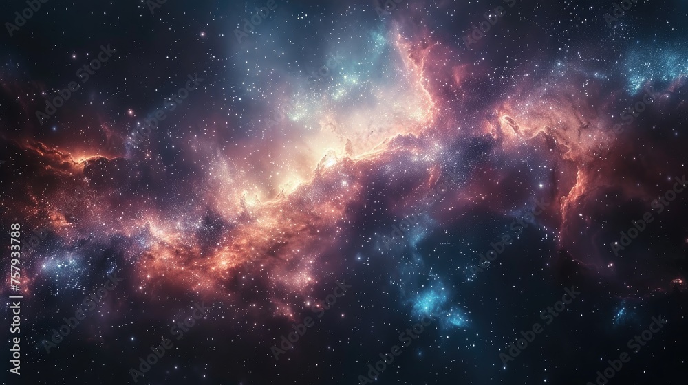 A celestial, captivating voyage through nebulae. Generative Ai