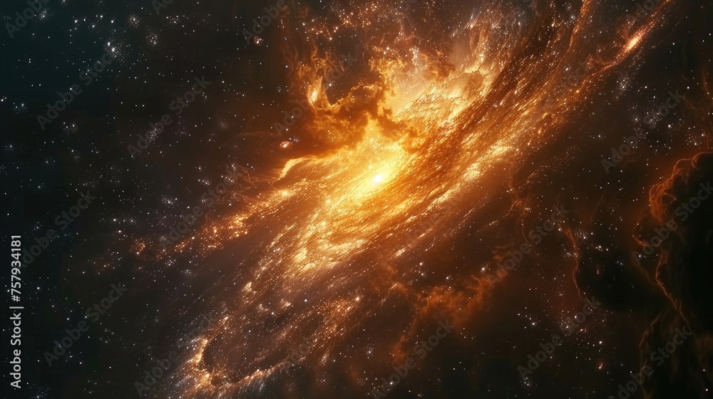 A celestial, captivating voyage through nebulae. Generative Ai