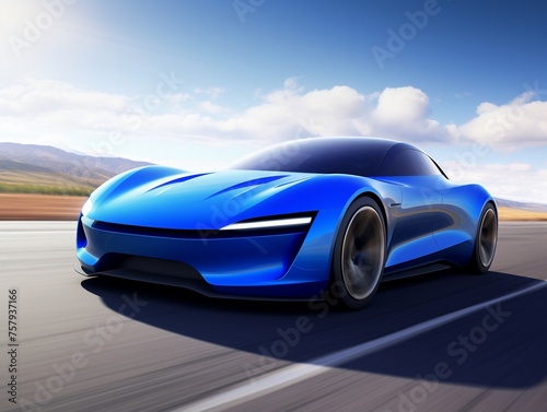 An innovative electric sports car prototype © chayantorn