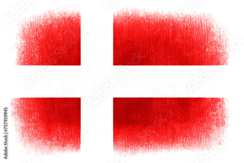 Denmark  painted flag photo