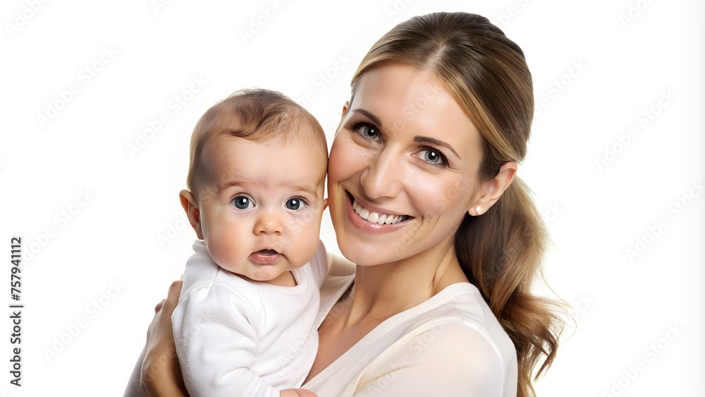 Mother and Baby Isolated on Transparent Background Mother and Baby Isolated on Transparent Background