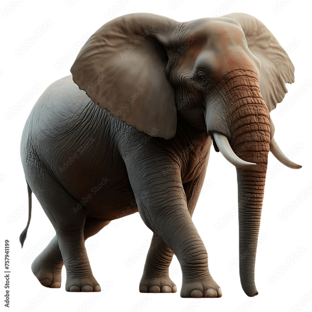 Fototapeta premium Enchanting Elephant PNG Drawing: Intricate Illustration of the Enigmatic Creature - Elephant PNG Image, Elephant Transparent Background - Elephant PNG Image 