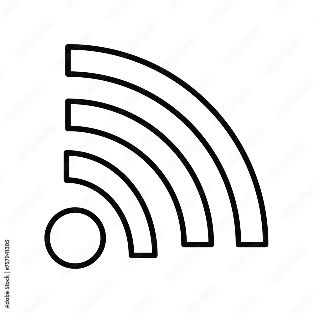 wifi icon with white background vector stock illustration wifi icon with white background vector stock illustration