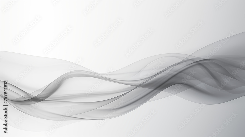 Obraz premium Abstract Smoke Design on Gradient Gray Background