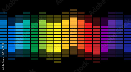 Sound wave equalizer vector design