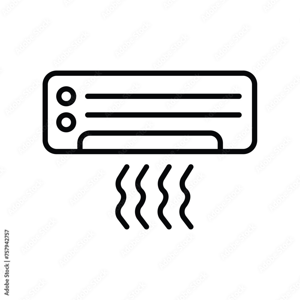 air conditioner icon with white background vector stock illustration air conditioner icon with white background vector stock illustration
