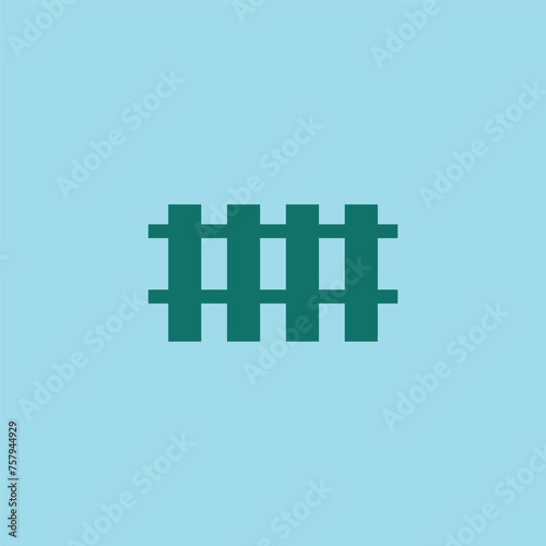 Fence icon vector logo design illustration