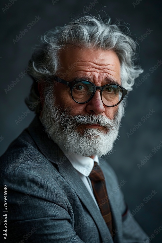 Elderly Man in Suit Jacket Elderly Man in Suit Jacket