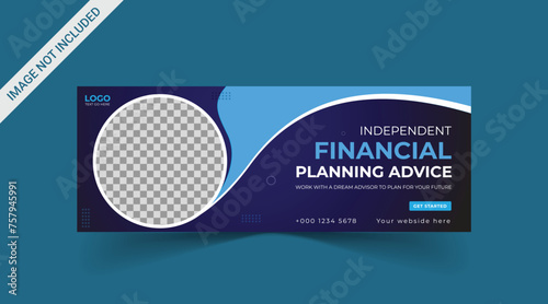 Abstract corporate business digital agency for social media cover and banner template