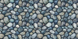 Seamless rough rock pattern, tileable pebble stone texture illustration, great for video game design