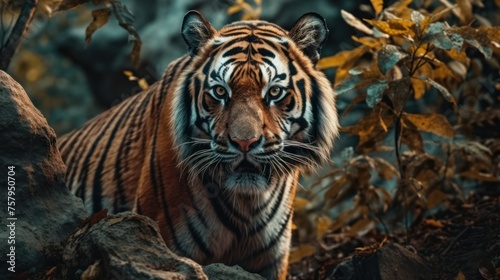 wild tiger in the forest