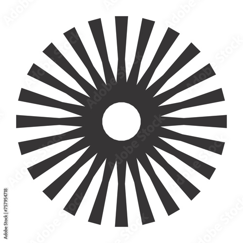 Hand drawn contemporary shapes silhutee Symbol visual illustration