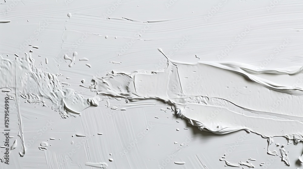 Simplicity depicted by a minimalist white canvas with a single bold brush stroke Simplicity depicted by a minimalist white canvas with a single bold brush stroke