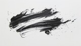 Simplicity depicted by a minimalist white canvas with a single bold brush stroke