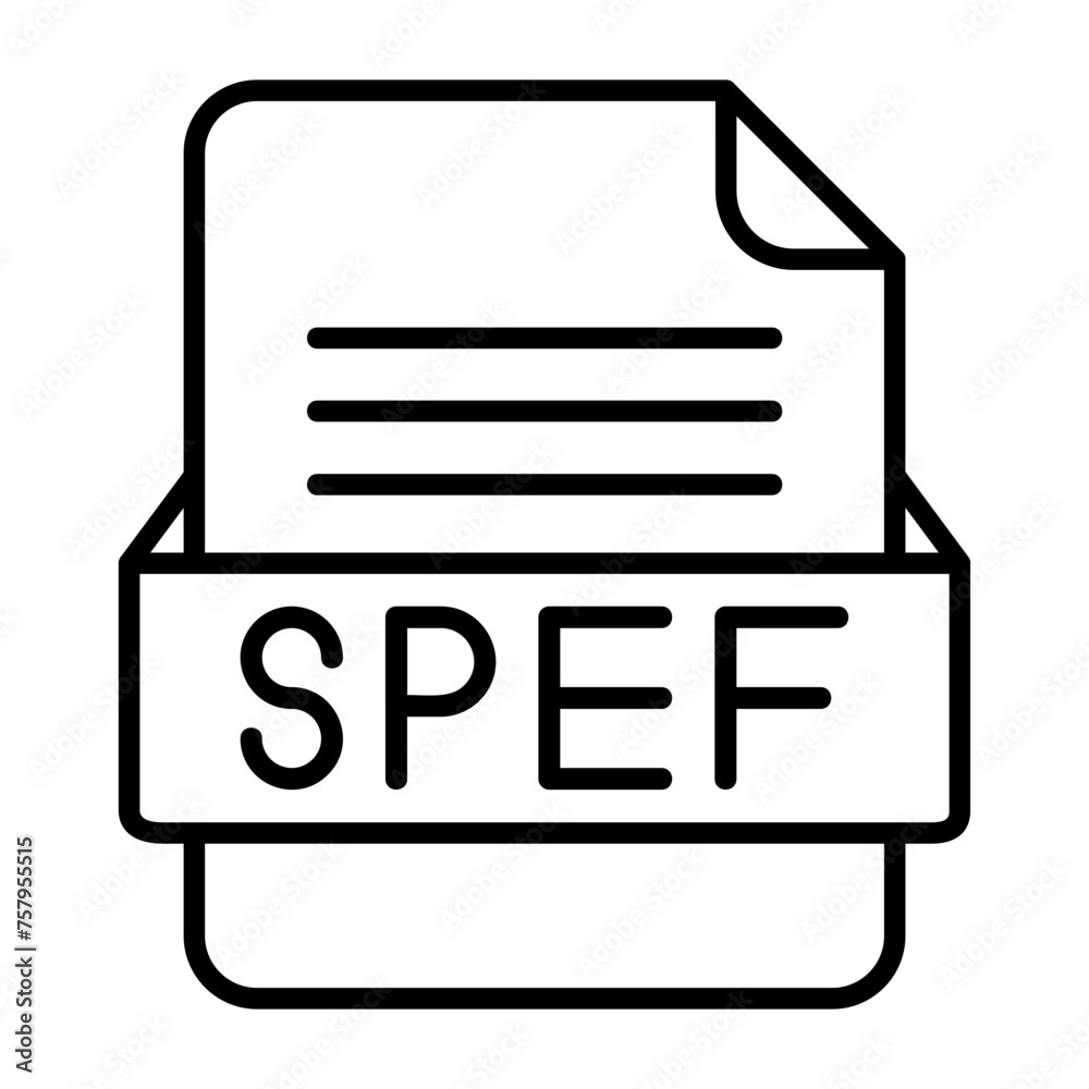 SPEF File Format Vector Icon Design SPEF File Format Vector Icon Design