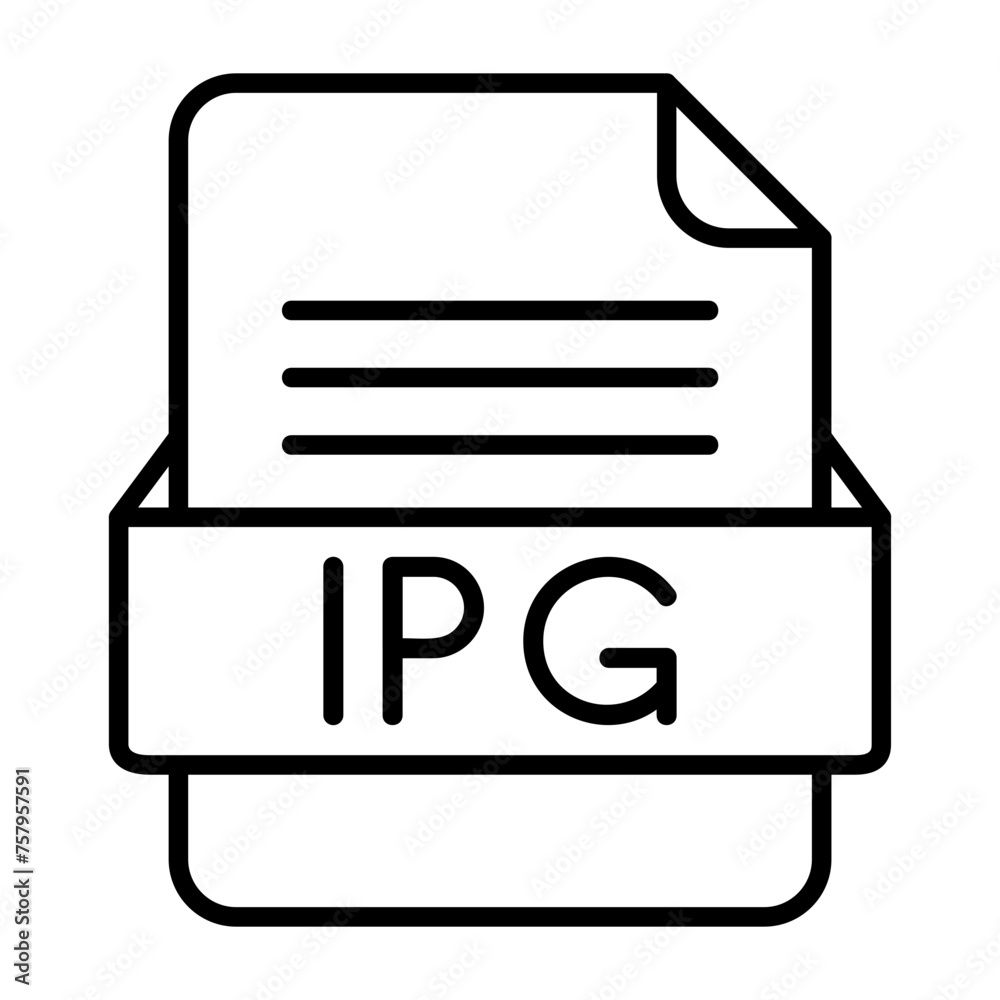 IPG File Format Vector Icon Design IPG File Format Vector Icon Design
