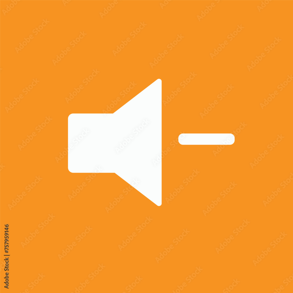 Sound icon volume flat style logo template Sound icon volume flat style logo template