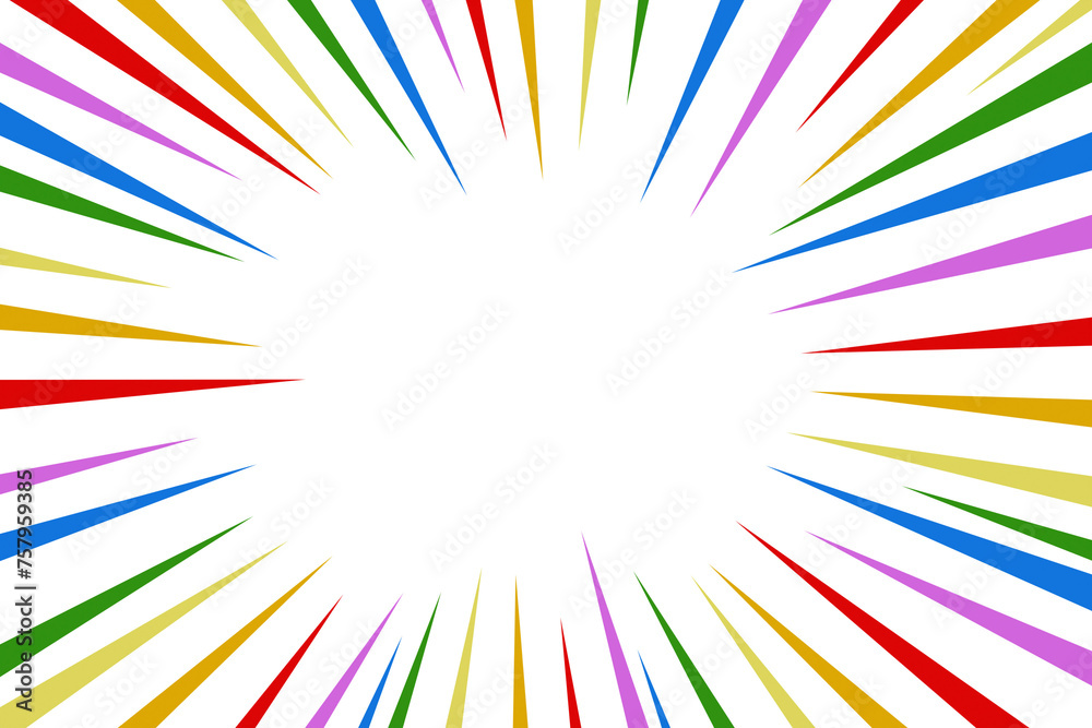 abstract colorful background, concentration line