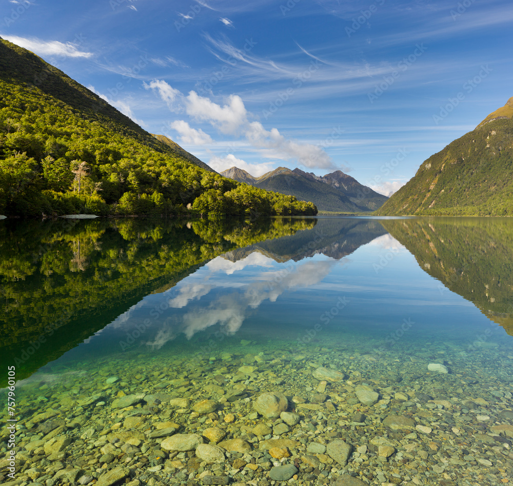 Lake Gunn, Fiordland Nationalpark, Southland, Südinsel, Neuseeland