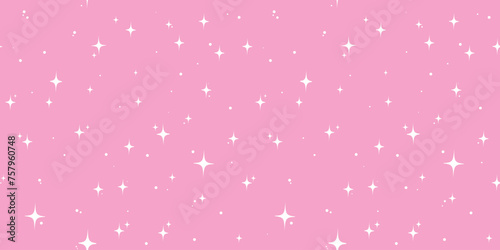Striped pattern with a star. Pink texture Seamless vector stripes. Fabric for wrapping wallpaper. Textile sample. Abstract space background. bright pink simple design. barbie style