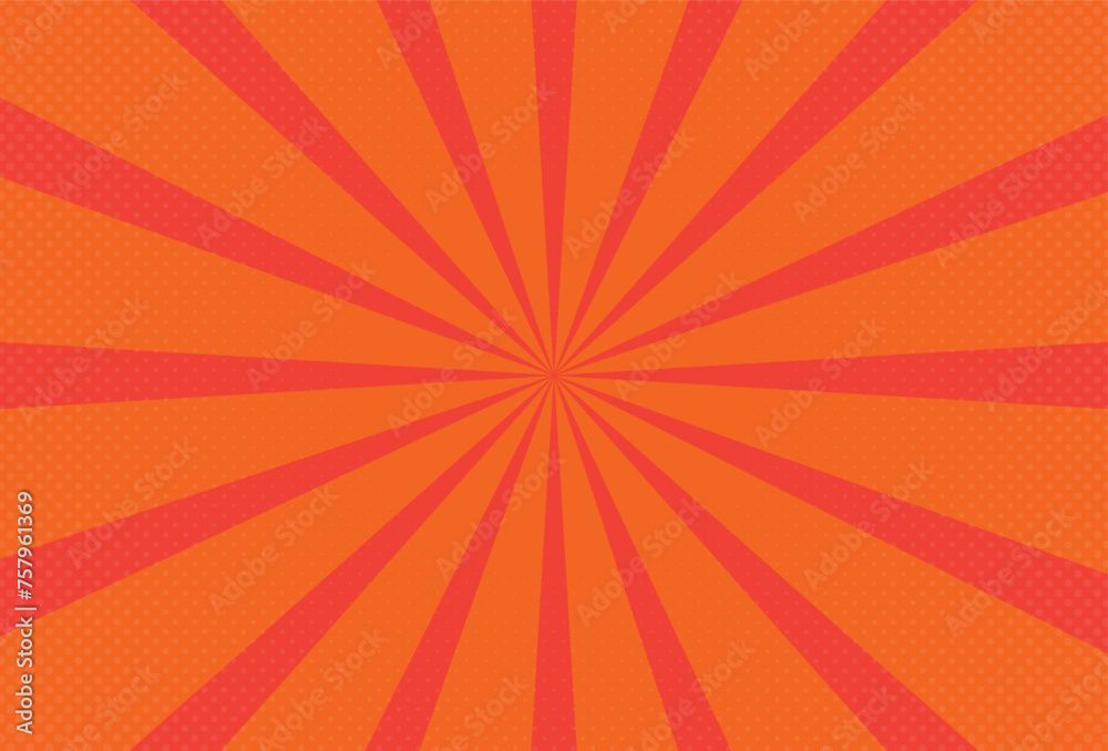 Orange tone pop art cartoon magazine cover Funny retro cartoon pattern ...