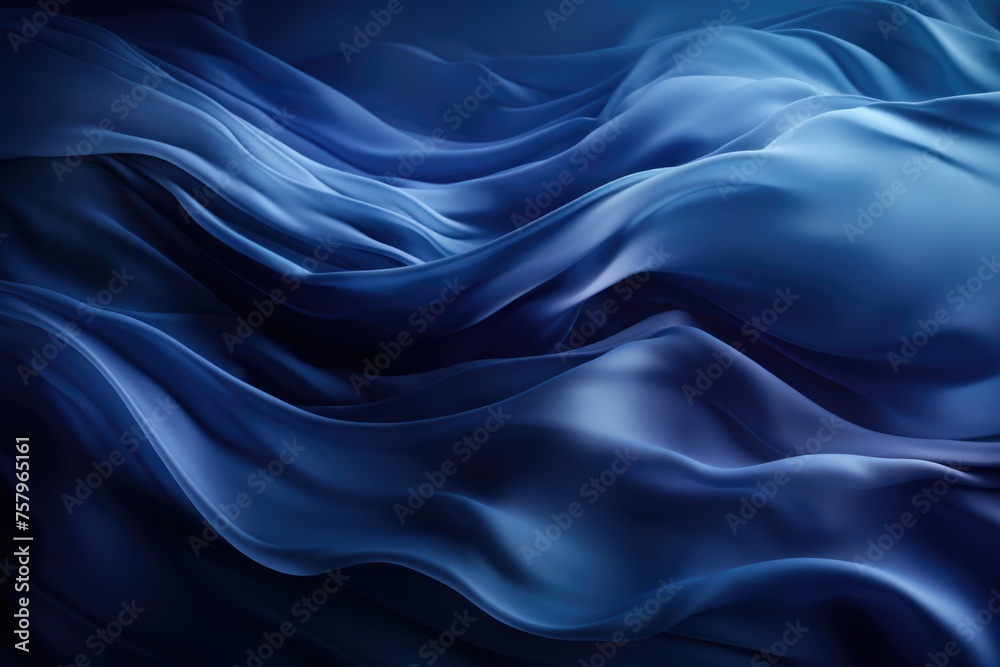 Obraz premium Blue background of the abstract luxury gradient. Dark blue smooth