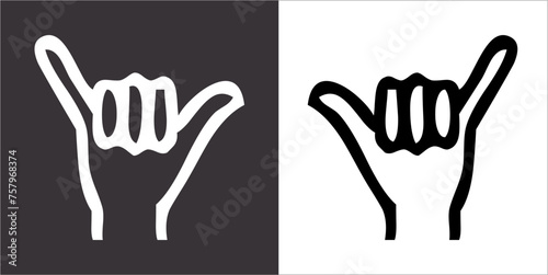 Illustration vector graphics of surf icon