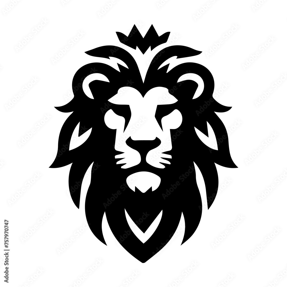 Wild Lion Vector Icon Logo Design Mascot Icon Template