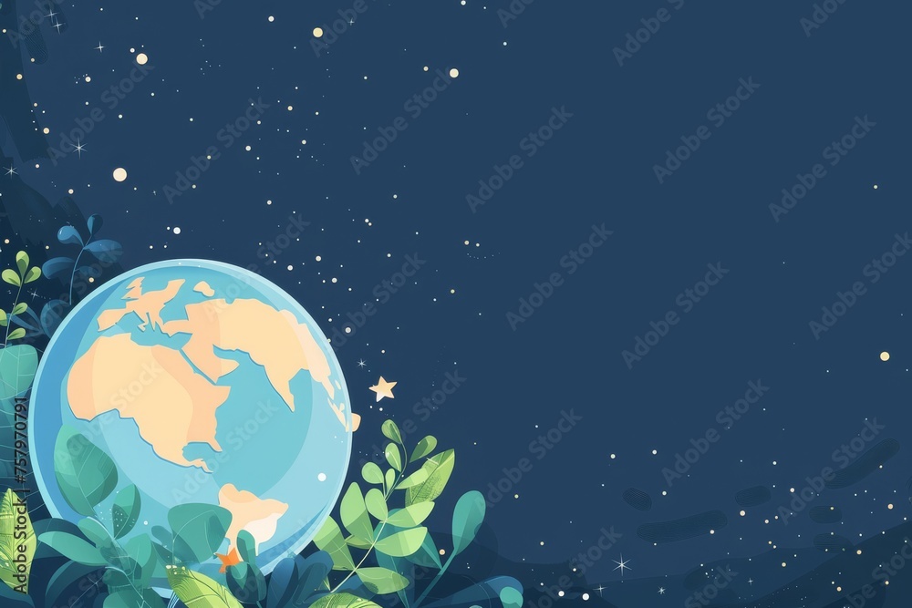 Earth Day illustration set Vector concepts for graphic, Environmental Concept with the Natural World