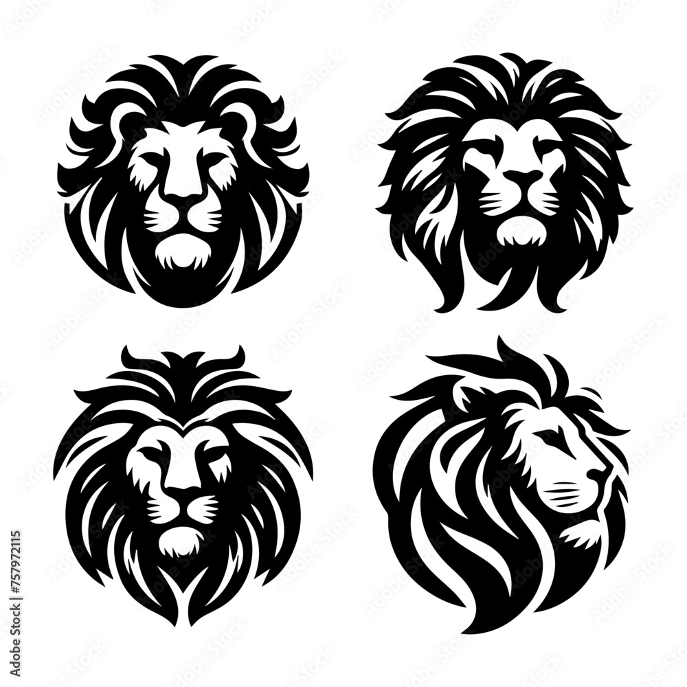 Lion head logo mascot Lion head logo mascot