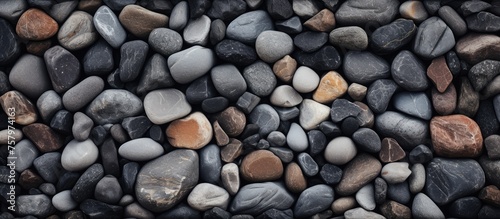 Stacked Stones: Zen Garden Arrangement with Balanced Tower of Pebbles