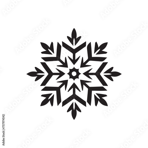 Snow icon on a white background. Vector illustration in flat style.