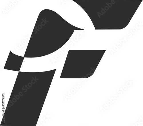 Logo design featuring the letter 