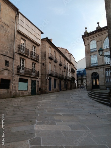 Calle Travesa en la zona monumental de Santiago de Compostela  Galicia