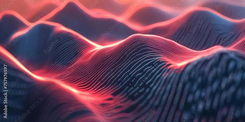 Fototapeta premium Concept sound wavy equalizer concept background