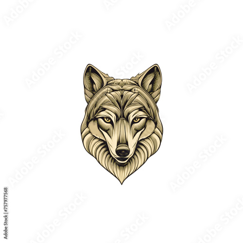 The wild life tiger lion wolve vector illustration