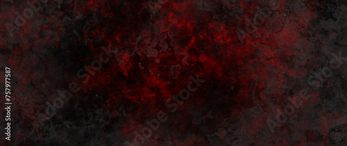 Vector watercolor art background with red fire on black. Hand drawn vector danger texture. Flame. Grunge template for flyers, cards, poster, cover. Dangerous, crash, accident. 