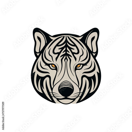 The wild life tiger lion wolve vector illustration