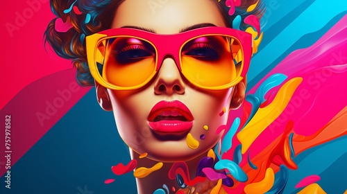 Enter the vibrant world of pop art NFT, where bold colors and dynamic shapes converge in electrifying compositions, captured with precision by an HD camera.