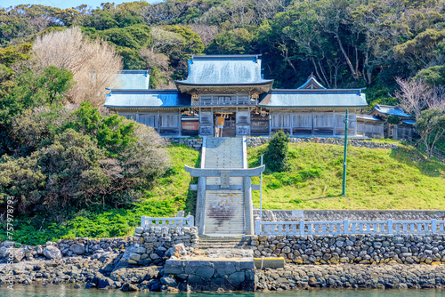 初春の田島神社　佐賀県唐津市　Tajima Shrine in early spring. Saga Pref, Karatsu City.