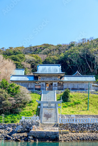 初春の田島神社　佐賀県唐津市　Tajima Shrine in early spring. Saga Pref, Karatsu City.