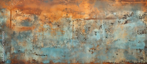 Weathered Rustic Wall Texture Background with Peeling Paint - Urban Decay Artistic Concept