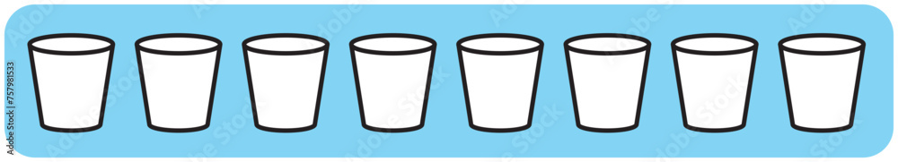 Water Intake Tracker Stickers Water Intake Tracker Stickers