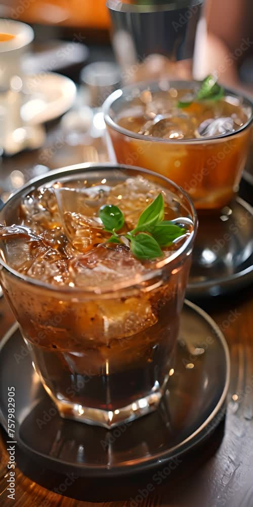 Iced cold brew coffee, a refreshing morning pick-me-up
Iced cold brew coffee, a refreshing morning pick-me-up