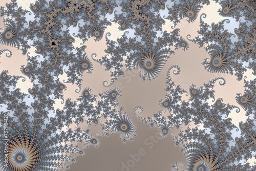Obraz na plátne Beautiful zoom into the infinite mathematical mandelbrot set fractal